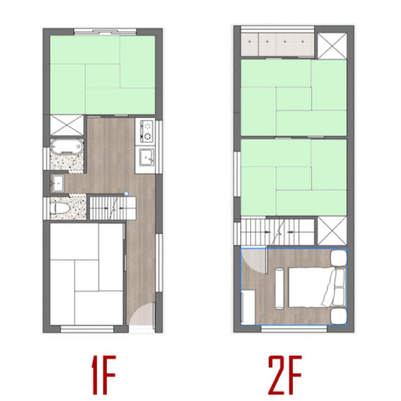 度假居 Kaya Traditional Tatami House 2-6 Ppl Near Station And Park Direct To Kix Airport 大阪